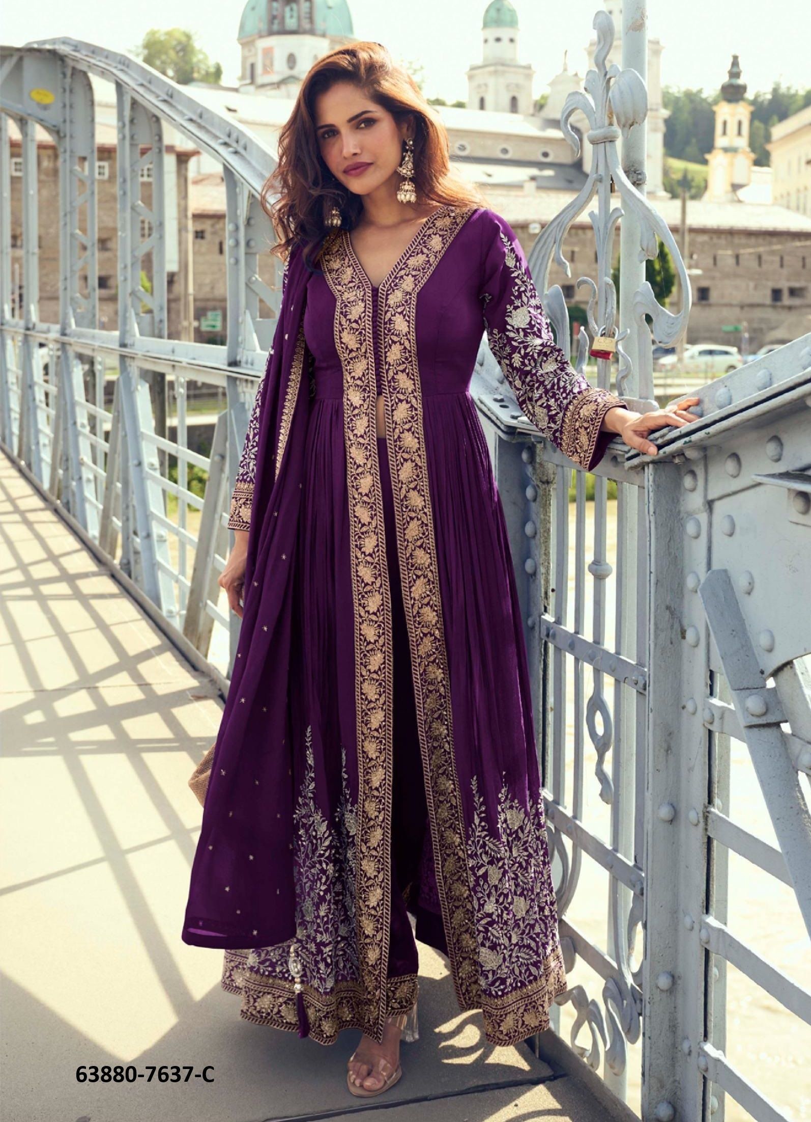 MEENA - Catalog # 63880 (Set of 4 Readymade Salwar Suits) by Gulkayra Designer