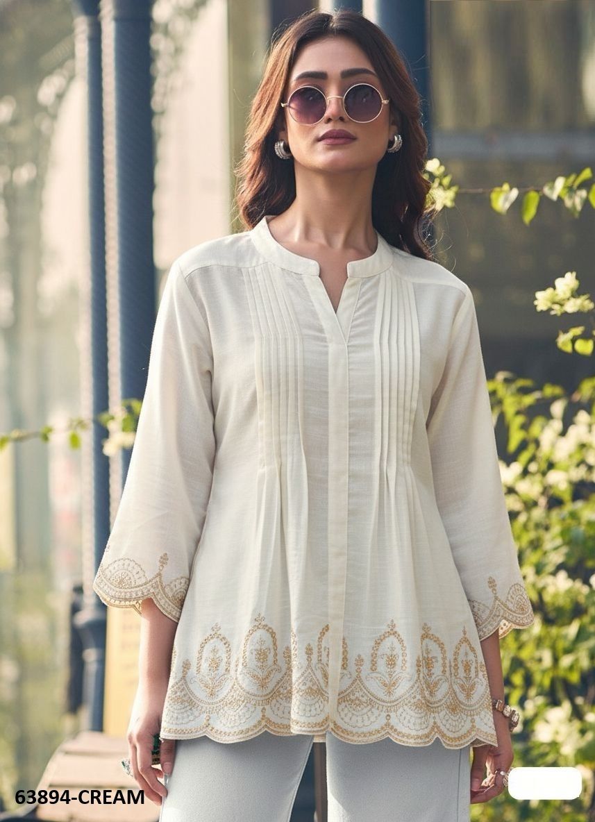 ADAA 7 - Catalog # 63894 (Set of 5 Readymade Women's Kurtis / Tops) by Blue Hills