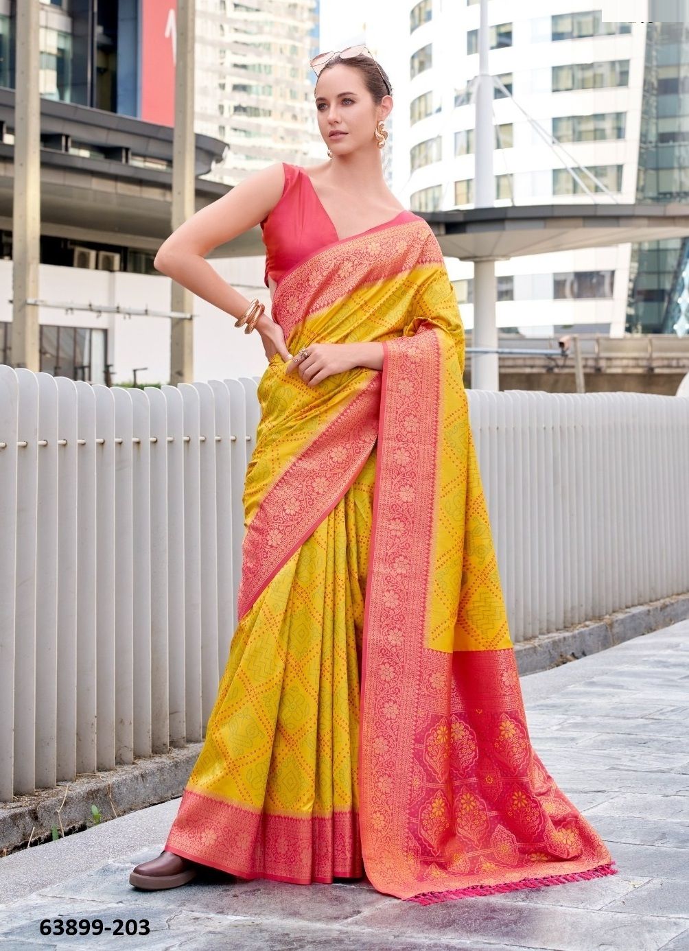 SUGANDH SILK - Catalog # 63899 (Set of 8 Sarees) by Desi Muse SUGANDH SILK - Catalog # 63899 (Set of 8 Sarees) by Desi Muse