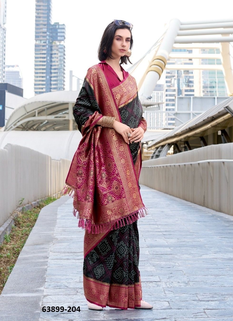 SUGANDH SILK - Catalog # 63899 (Set of 8 Sarees) by Desi Muse SUGANDH SILK - Catalog # 63899 (Set of 8 Sarees) by Desi Muse
