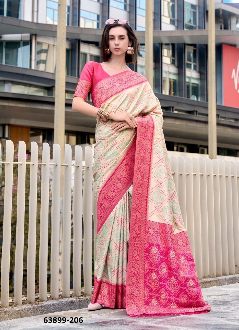 SUGANDH SILK - Catalog # 63899 (Set of 8 Sarees) by Desi Muse SUGANDH SILK - Catalog # 63899 (Set of 8 Sarees) by Desi Muse