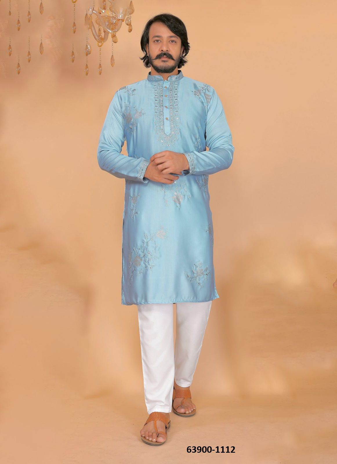 UTSAV 10 - Catalog # 63900 (Set of 4 Men's Ethnic Wear) by Blue Hills