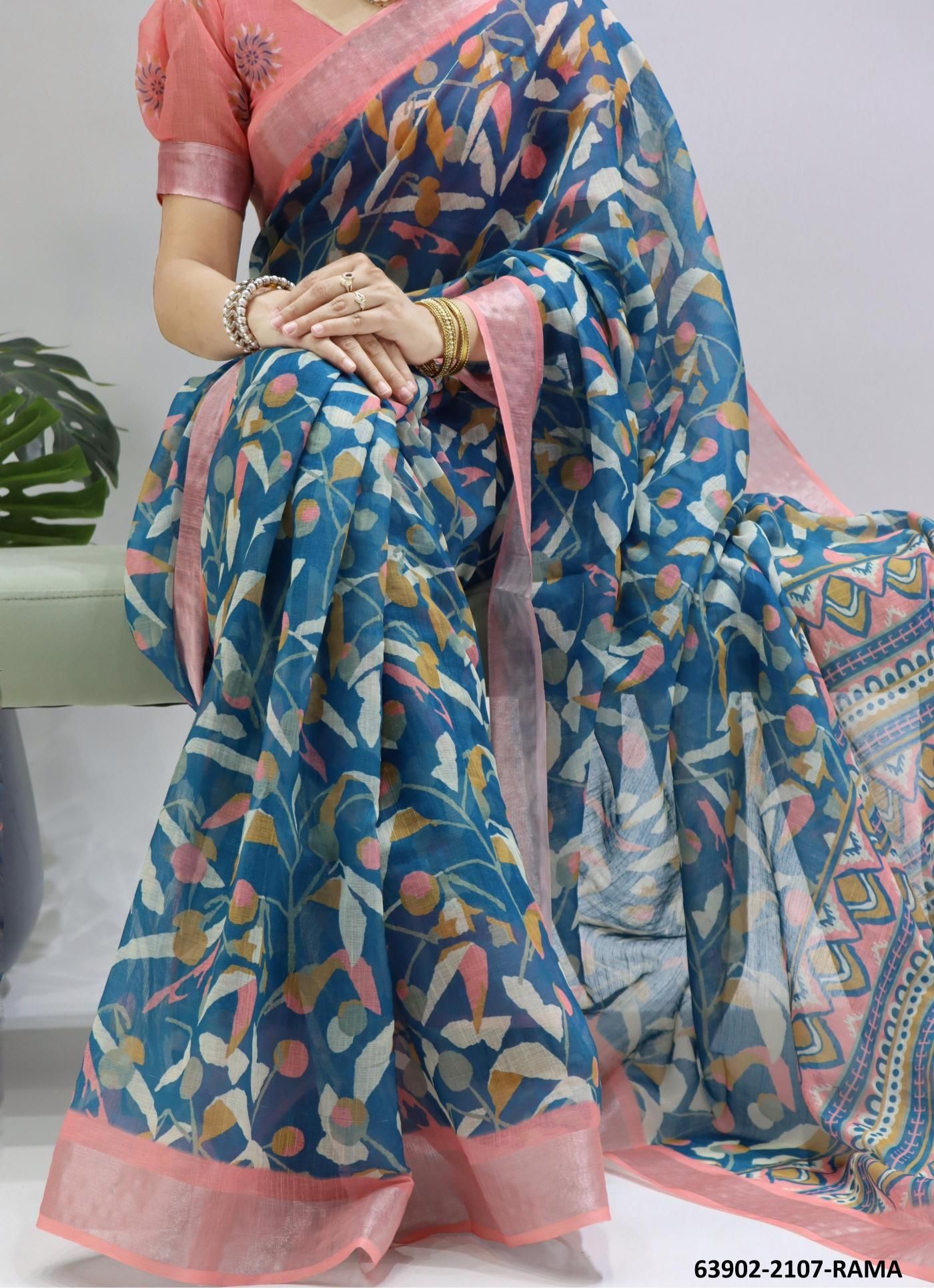 SERIES 2107 - Catalog # 63902 (Set of 4 Sarees) by Serengeti