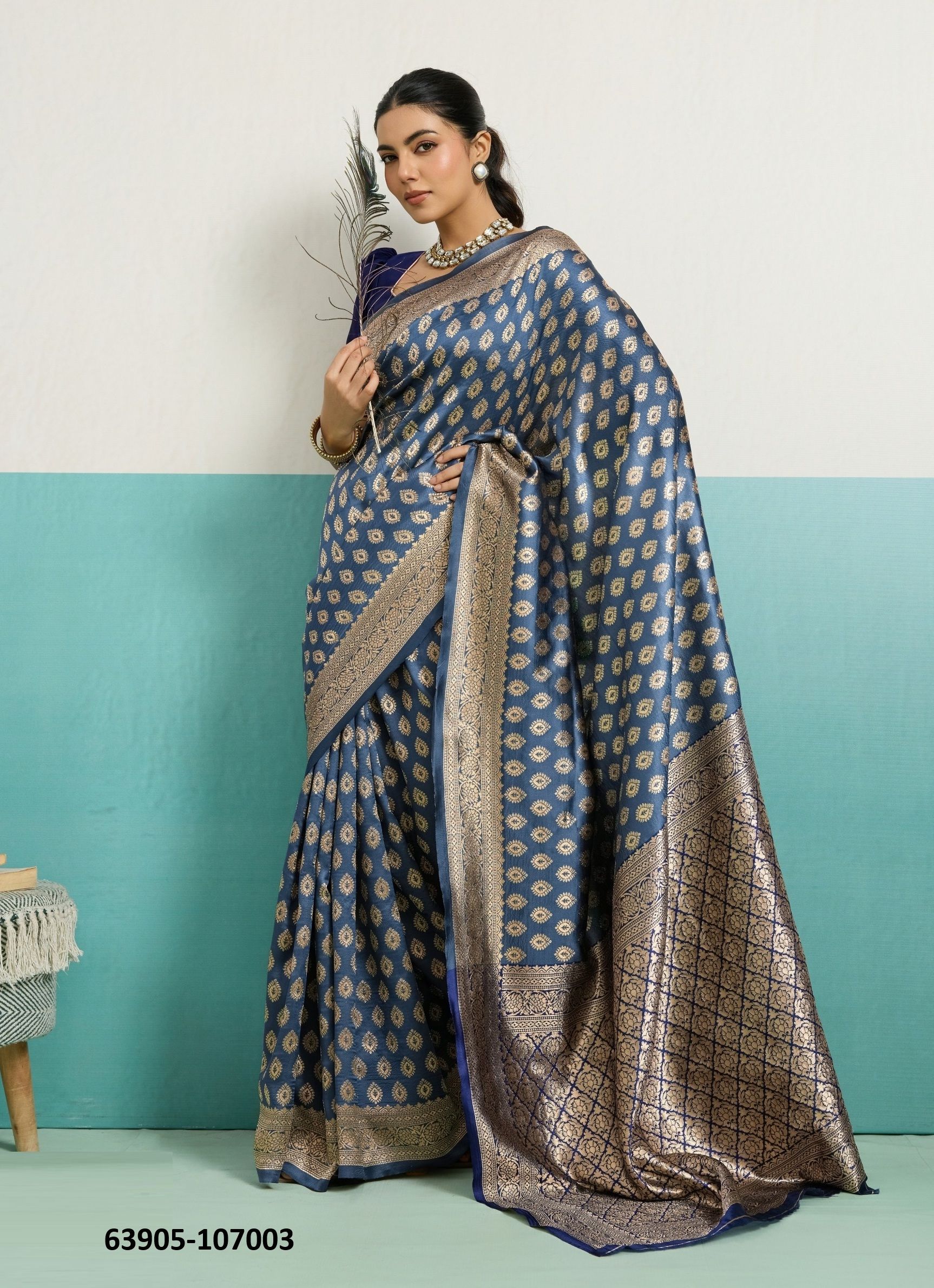 AAVIRA - Catalog # 63905 (Set of 15 Sarees) by S-Ethnic Lifestyle AAVIRA - Catalog # 63905 (Set of 15 Sarees) by S-Ethnic Lifestyle