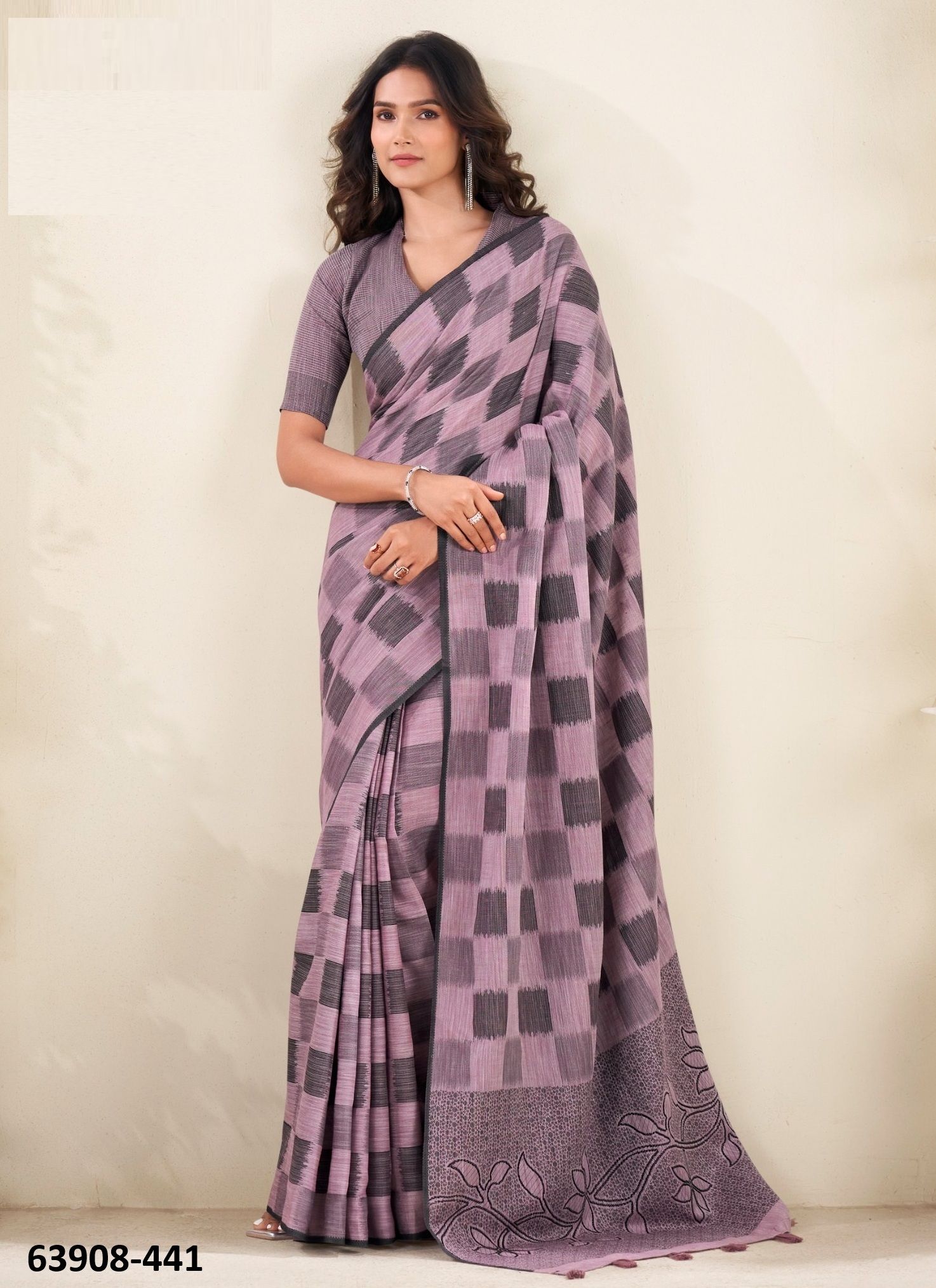 REDIUM SILK - Catalog # 63908 (Set of 6 Sarees) by Semad Styles