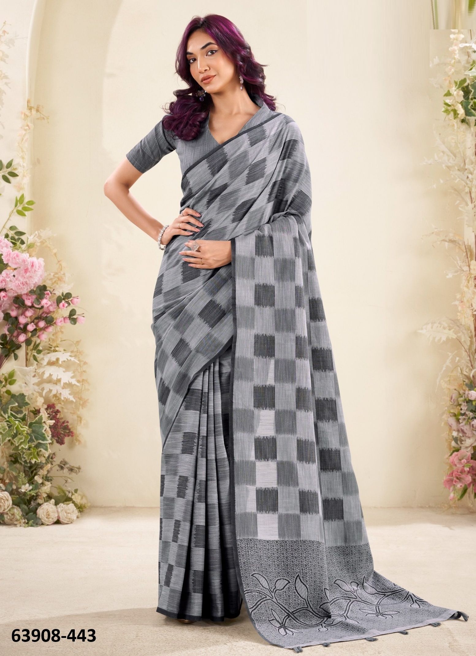 REDIUM SILK - Catalog # 63908 (Set of 6 Sarees) by Semad Styles