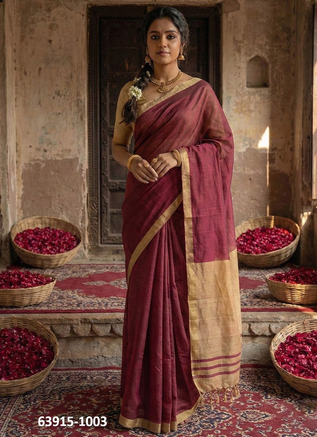 VRANDA COTTON - Catalog # 63915 (Set of 6 Sarees) by Desi Muse VRANDA COTTON - Catalog # 63915 (Set of 6 Sarees) by Desi Muse
