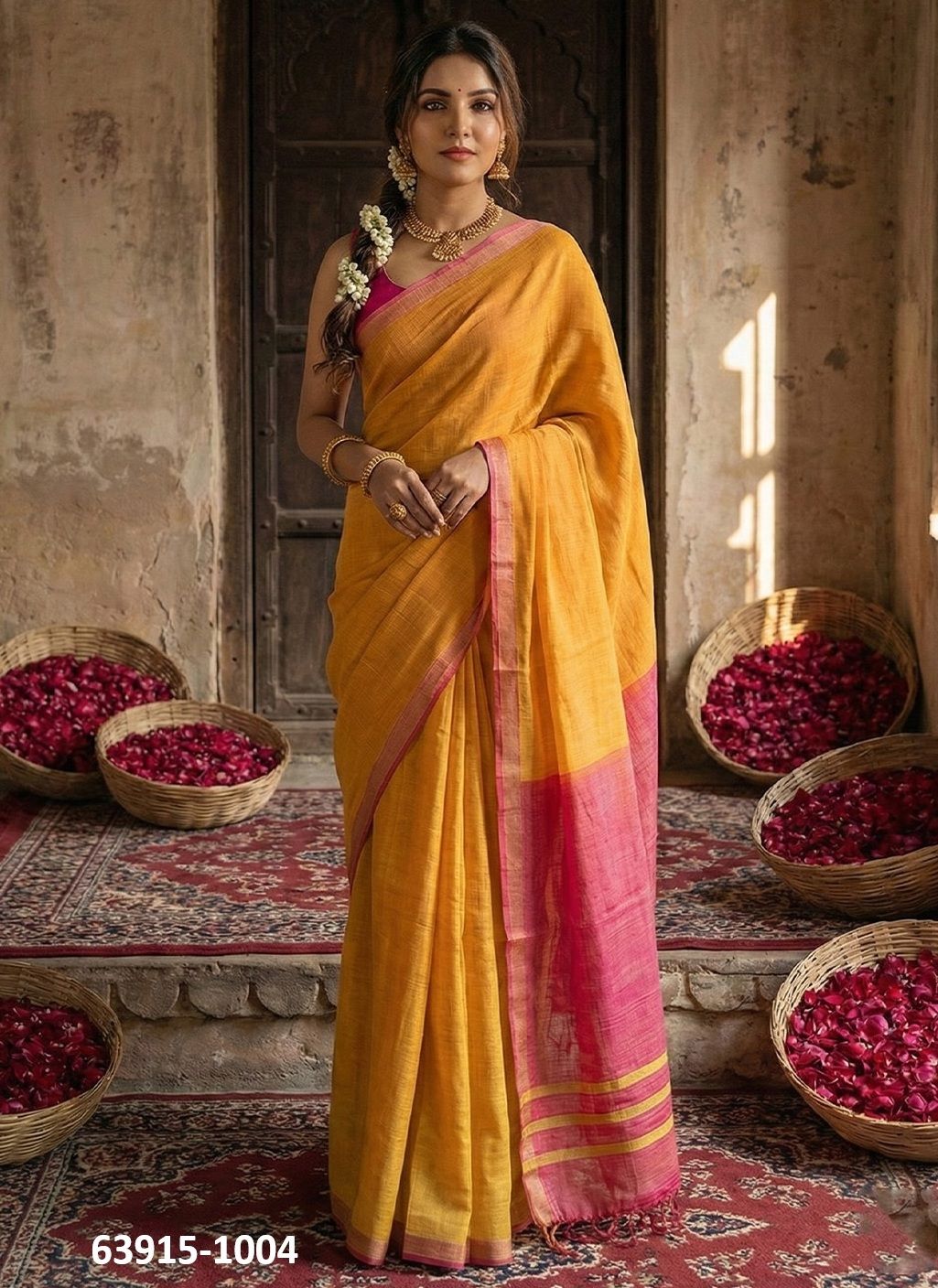 VRANDA COTTON - Catalog # 63915 (Set of 6 Sarees) by Desi Muse VRANDA COTTON - Catalog # 63915 (Set of 6 Sarees) by Desi Muse