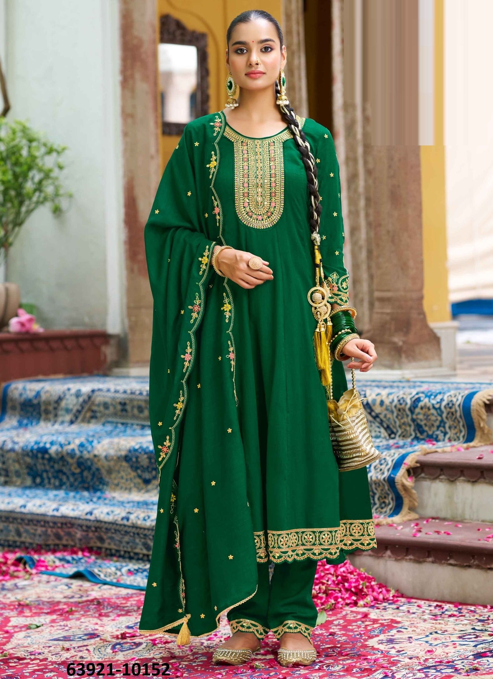 NAVELI - Catalog # 63921 (Set of 6 Readymade Salwar Suits) by Rangoon NAVELI - Catalog # 63921 (Set of 6 Readymade Salwar Suits) by Rangoon