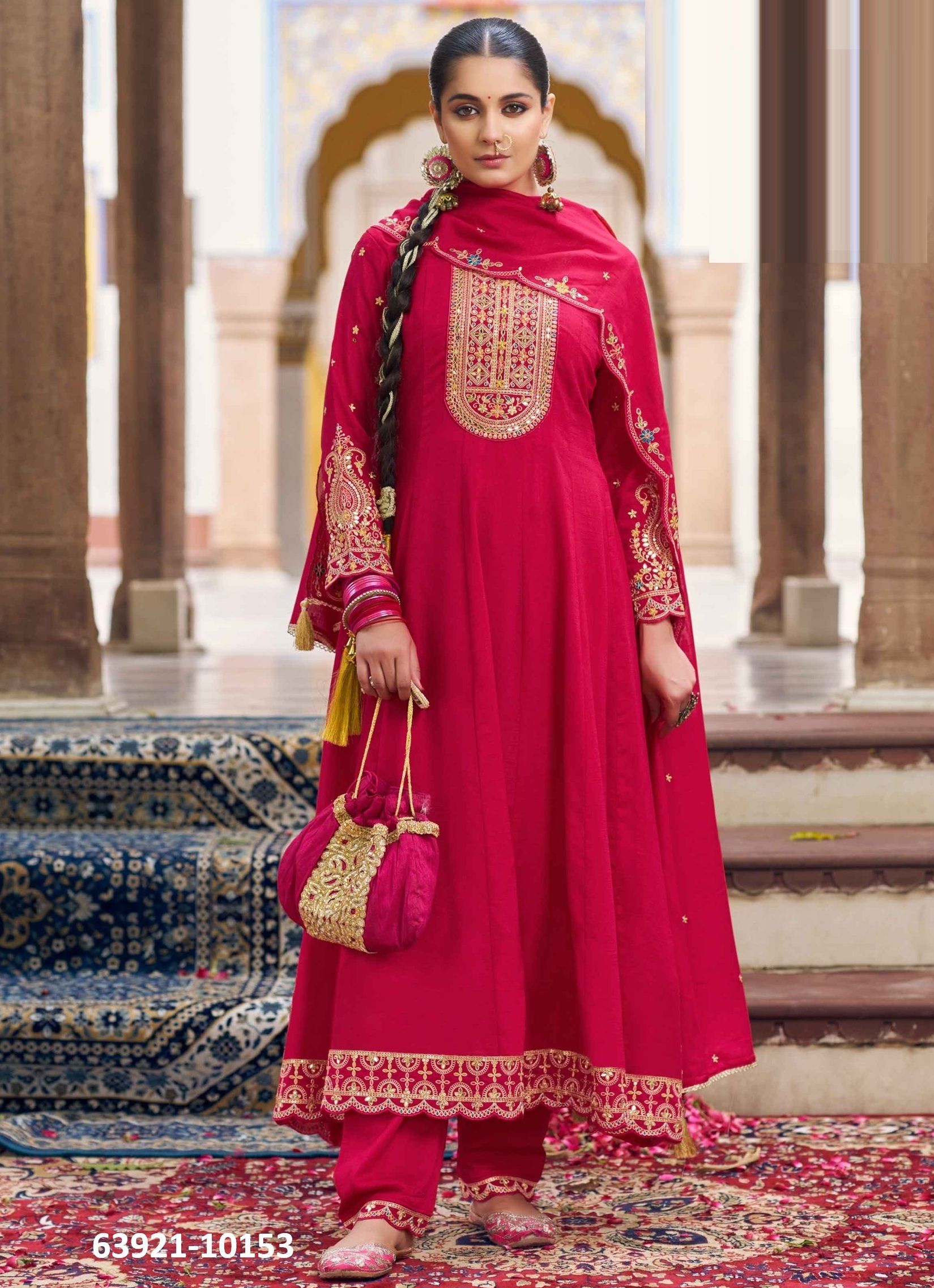NAVELI - Catalog # 63921 (Set of 6 Readymade Salwar Suits) by Rangoon NAVELI - Catalog # 63921 (Set of 6 Readymade Salwar Suits) by Rangoon