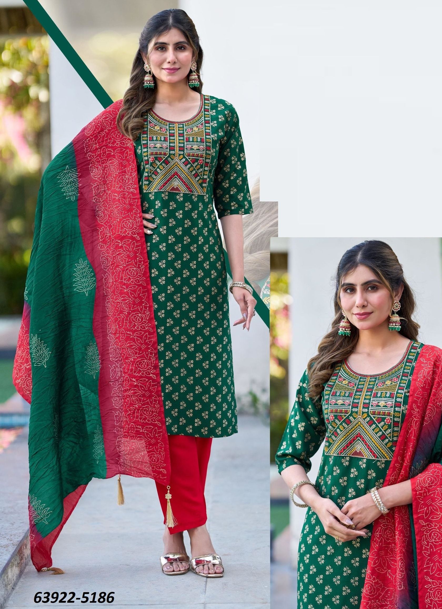 JANKI - Catalog # 63922 (Set of 6 Readymade Salwar Suits) by Blue Hills JANKI - Catalog # 63922 (Set of 6 Readymade Salwar Suits) by Blue Hills