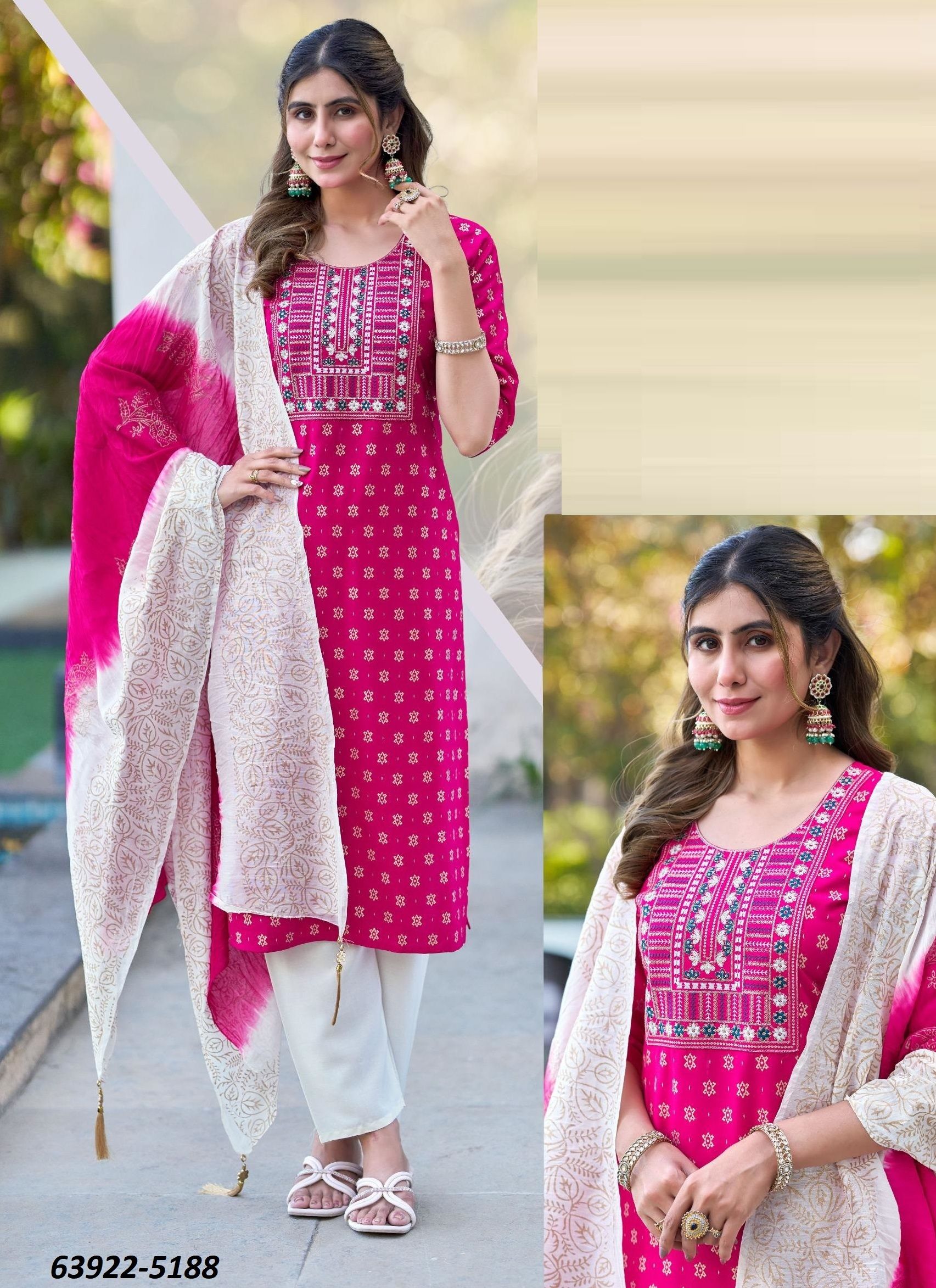 JANKI - Catalog # 63922 (Set of 6 Readymade Salwar Suits) by Blue Hills JANKI - Catalog # 63922 (Set of 6 Readymade Salwar Suits) by Blue Hills