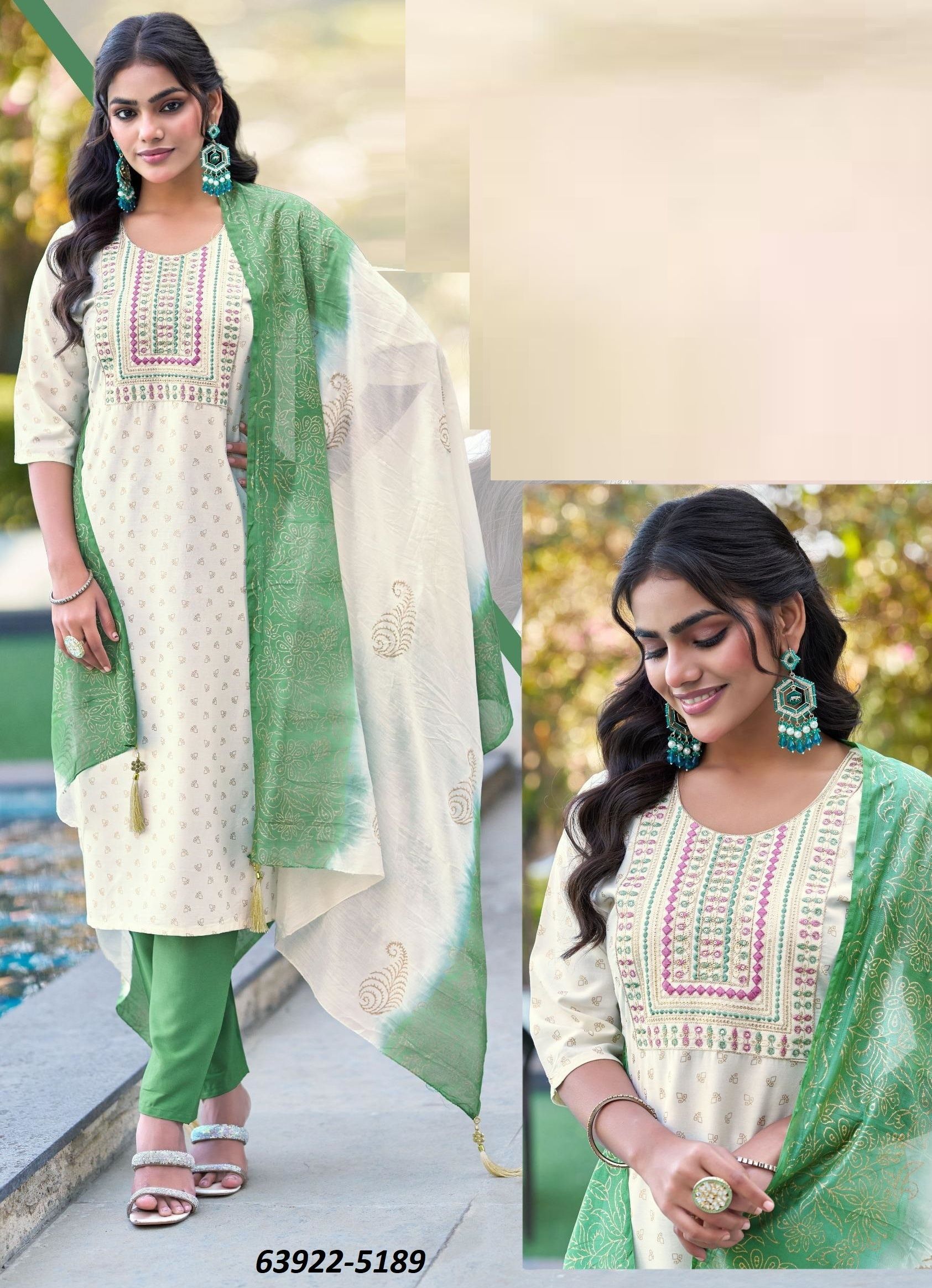 JANKI - Catalog # 63922 (Set of 6 Readymade Salwar Suits) by Blue Hills JANKI - Catalog # 63922 (Set of 6 Readymade Salwar Suits) by Blue Hills