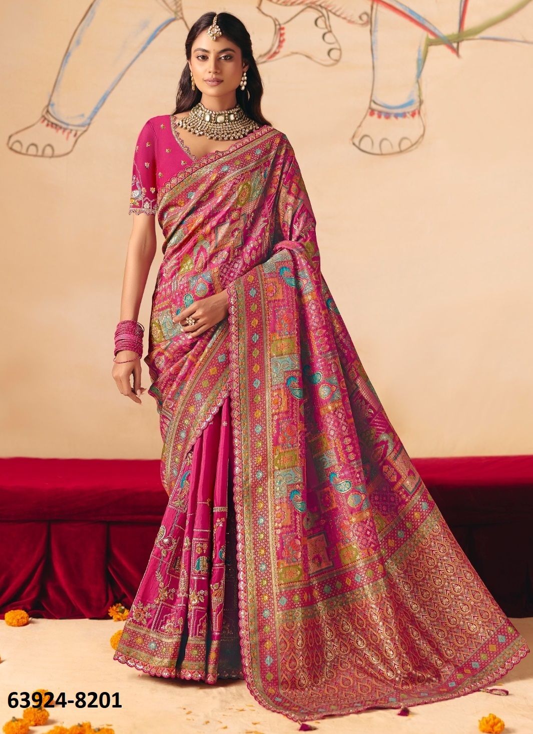 ANAARA 8200 - Catalog # 63924 (Set of 12 Sarees) by Tathastu ANAARA 8200 - Catalog # 63924 (Set of 12 Sarees) by Tathastu