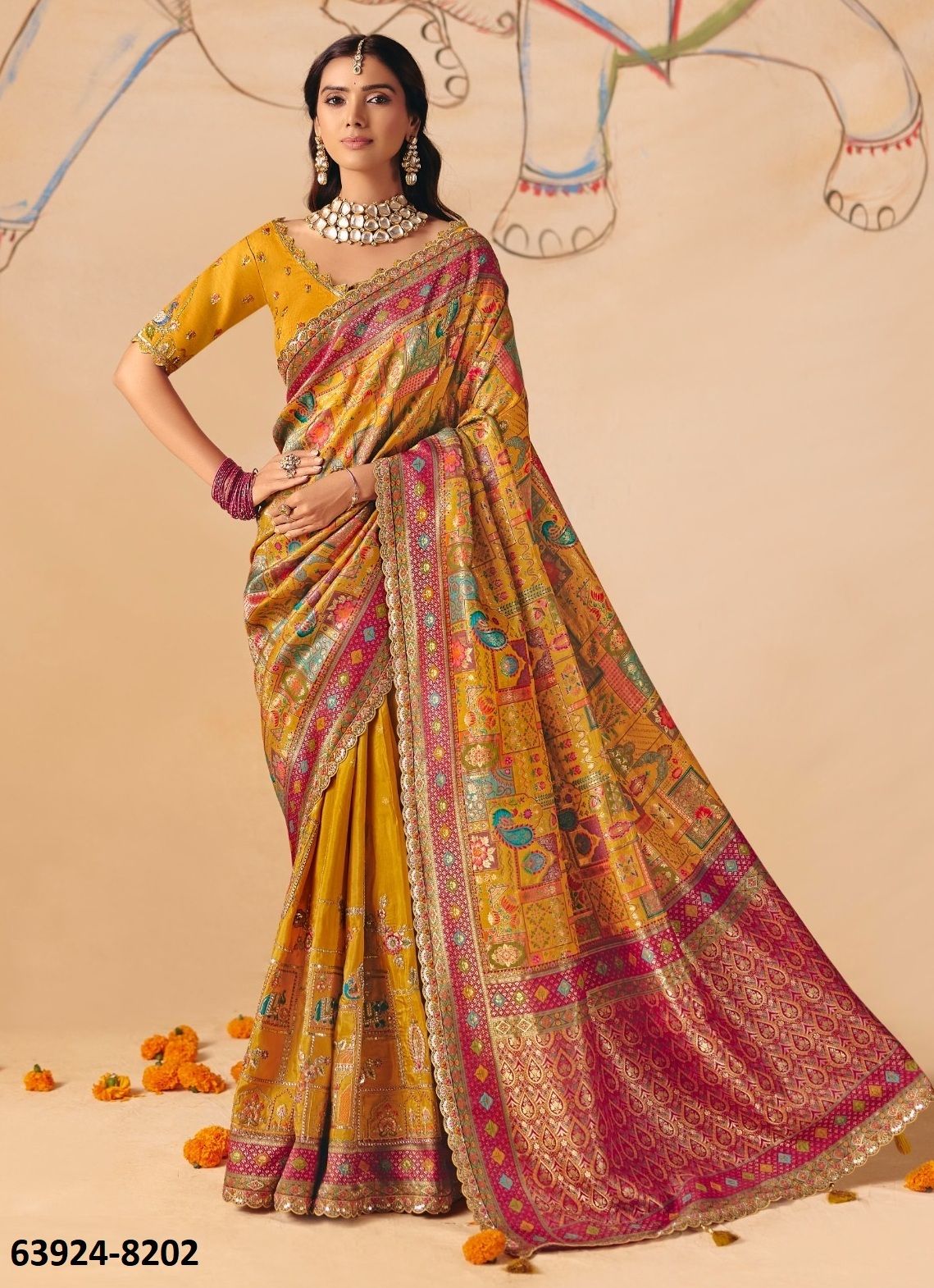 ANAARA 8200 - Catalog # 63924 (Set of 12 Sarees) by Tathastu ANAARA 8200 - Catalog # 63924 (Set of 12 Sarees) by Tathastu
