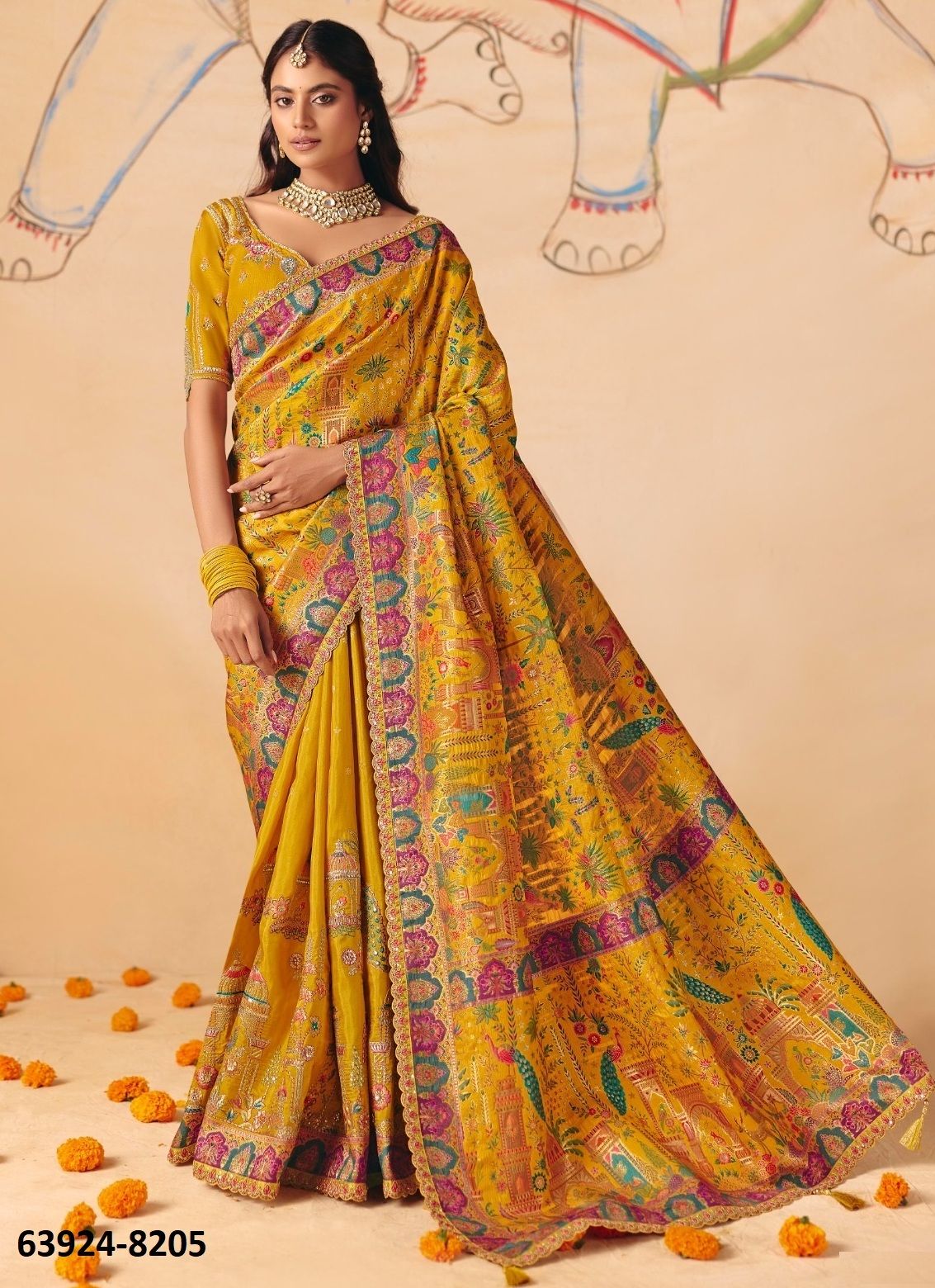 ANAARA 8200 - Catalog # 63924 (Set of 12 Sarees) by Tathastu ANAARA 8200 - Catalog # 63924 (Set of 12 Sarees) by Tathastu