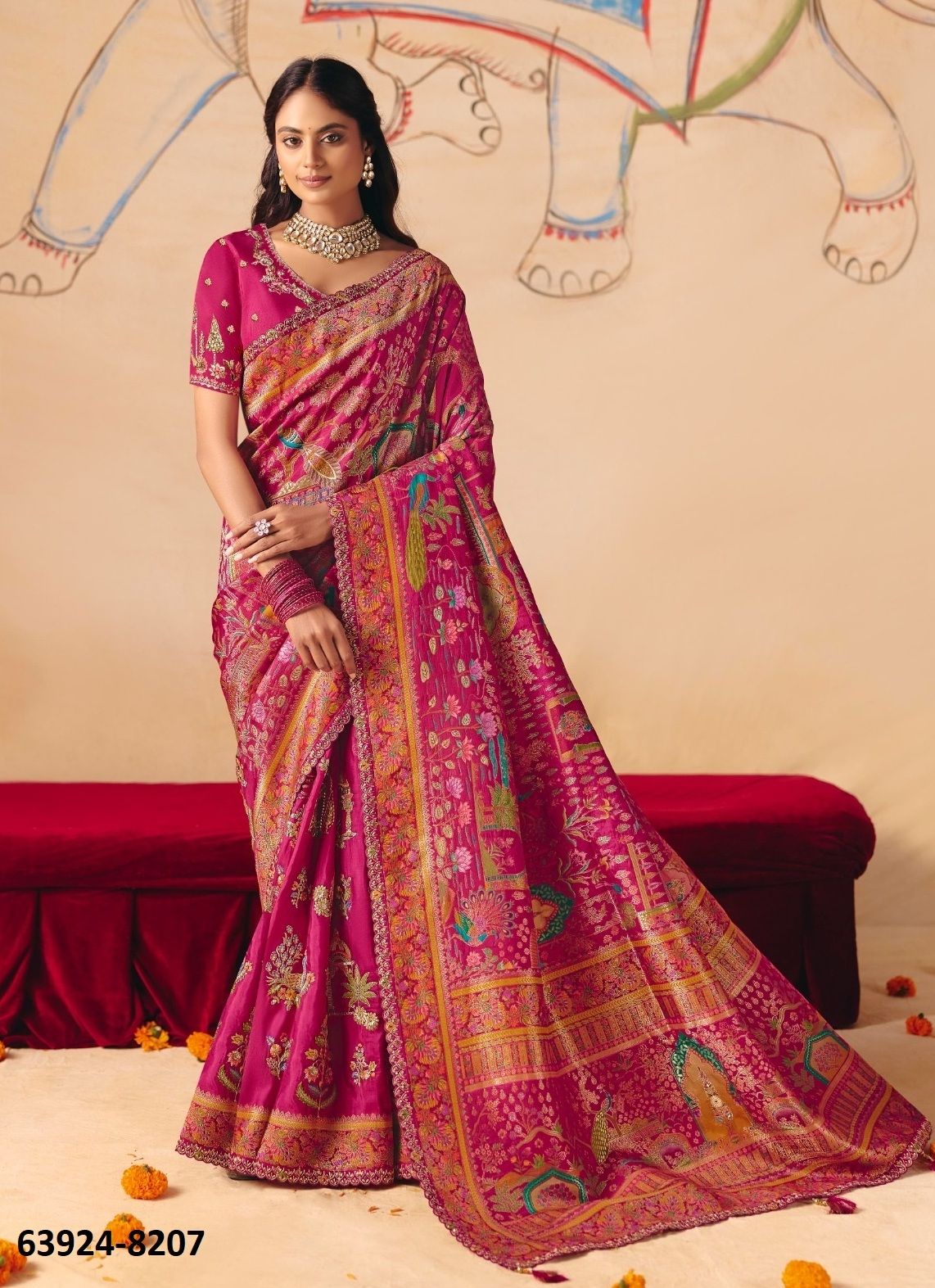 ANAARA 8200 - Catalog # 63924 (Set of 12 Sarees) by Tathastu ANAARA 8200 - Catalog # 63924 (Set of 12 Sarees) by Tathastu
