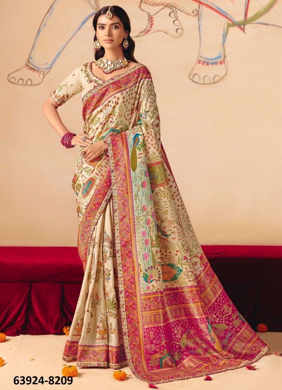 ANAARA 8200 - Catalog # 63924 (Set of 12 Sarees) by Tathastu ANAARA 8200 - Catalog # 63924 (Set of 12 Sarees) by Tathastu