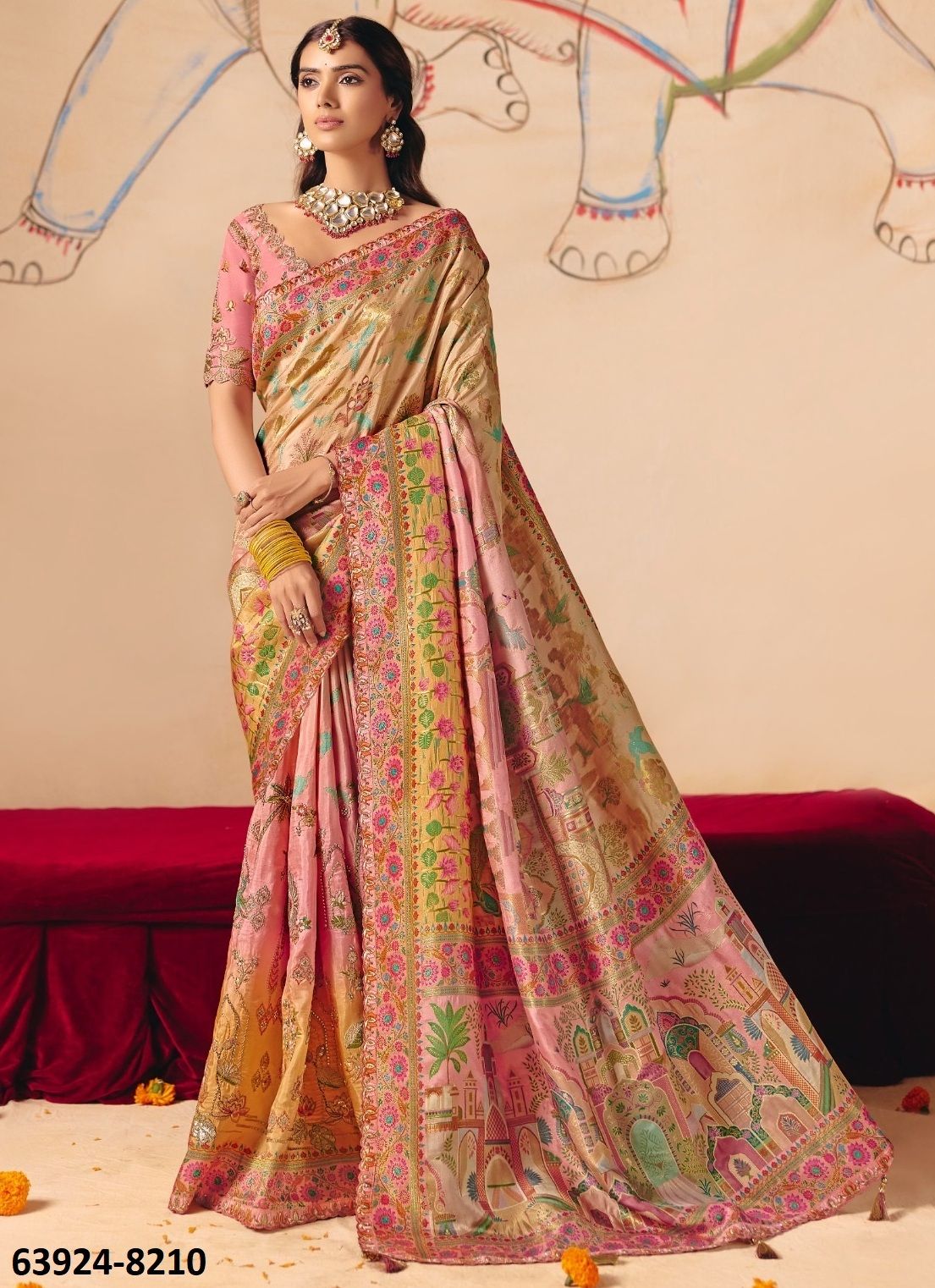 ANAARA 8200 - Catalog # 63924 (Set of 12 Sarees) by Tathastu ANAARA 8200 - Catalog # 63924 (Set of 12 Sarees) by Tathastu
