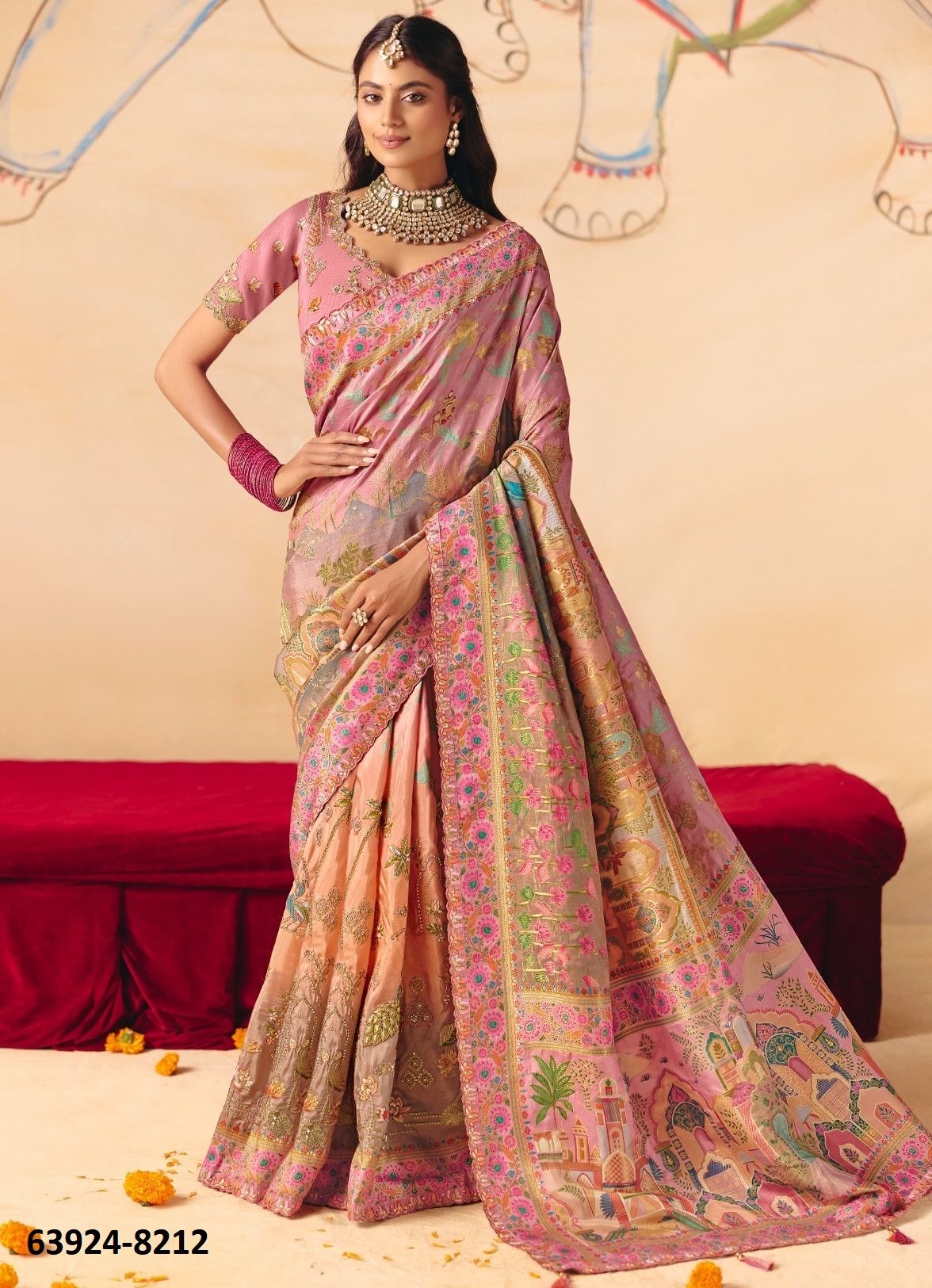 ANAARA 8200 - Catalog # 63924 (Set of 12 Sarees) by Tathastu ANAARA 8200 - Catalog # 63924 (Set of 12 Sarees) by Tathastu