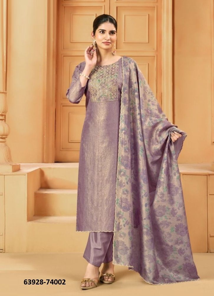 TARANA - Catalog # 63928 (Set of 8 Readymade Salwar Suits) by Amdavadi Fashion
