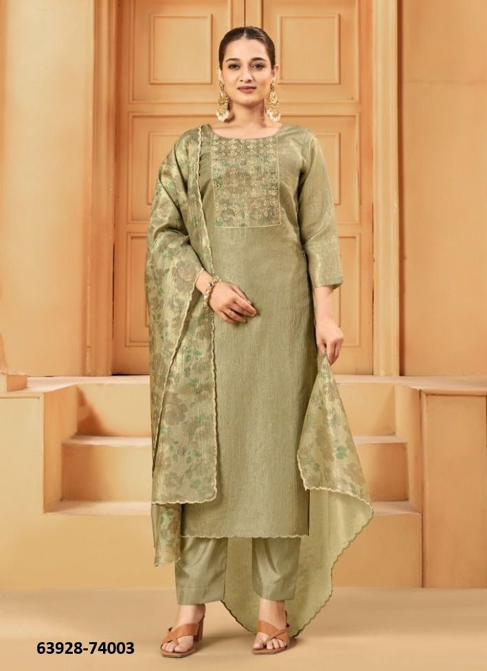 TARANA - Catalog # 63928 (Set of 8 Readymade Salwar Suits) by Amdavadi Fashion