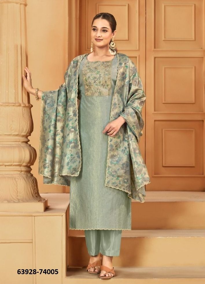 TARANA - Catalog # 63928 (Set of 8 Readymade Salwar Suits) by Amdavadi Fashion