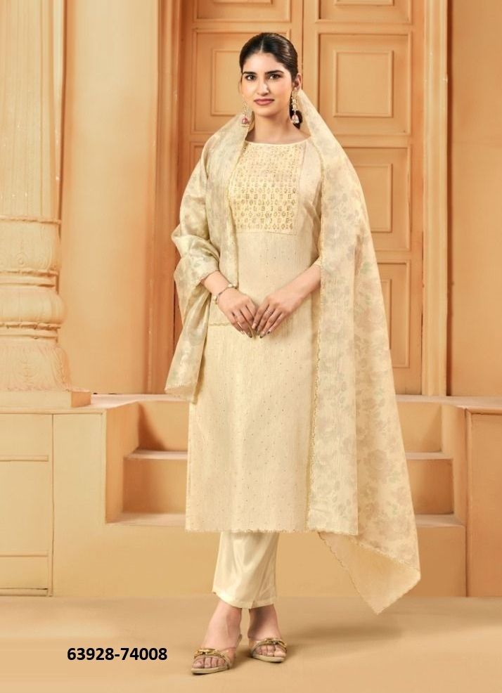 TARANA - Catalog # 63928 (Set of 8 Readymade Salwar Suits) by Amdavadi Fashion