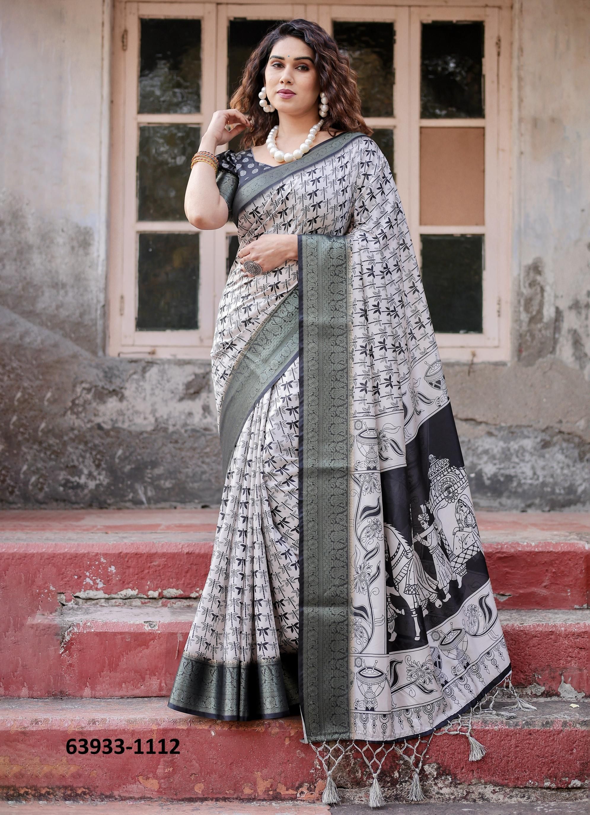 VARSHA 1111 - Catalog # 63933 (Set of 10 Sarees) by Semad Styles