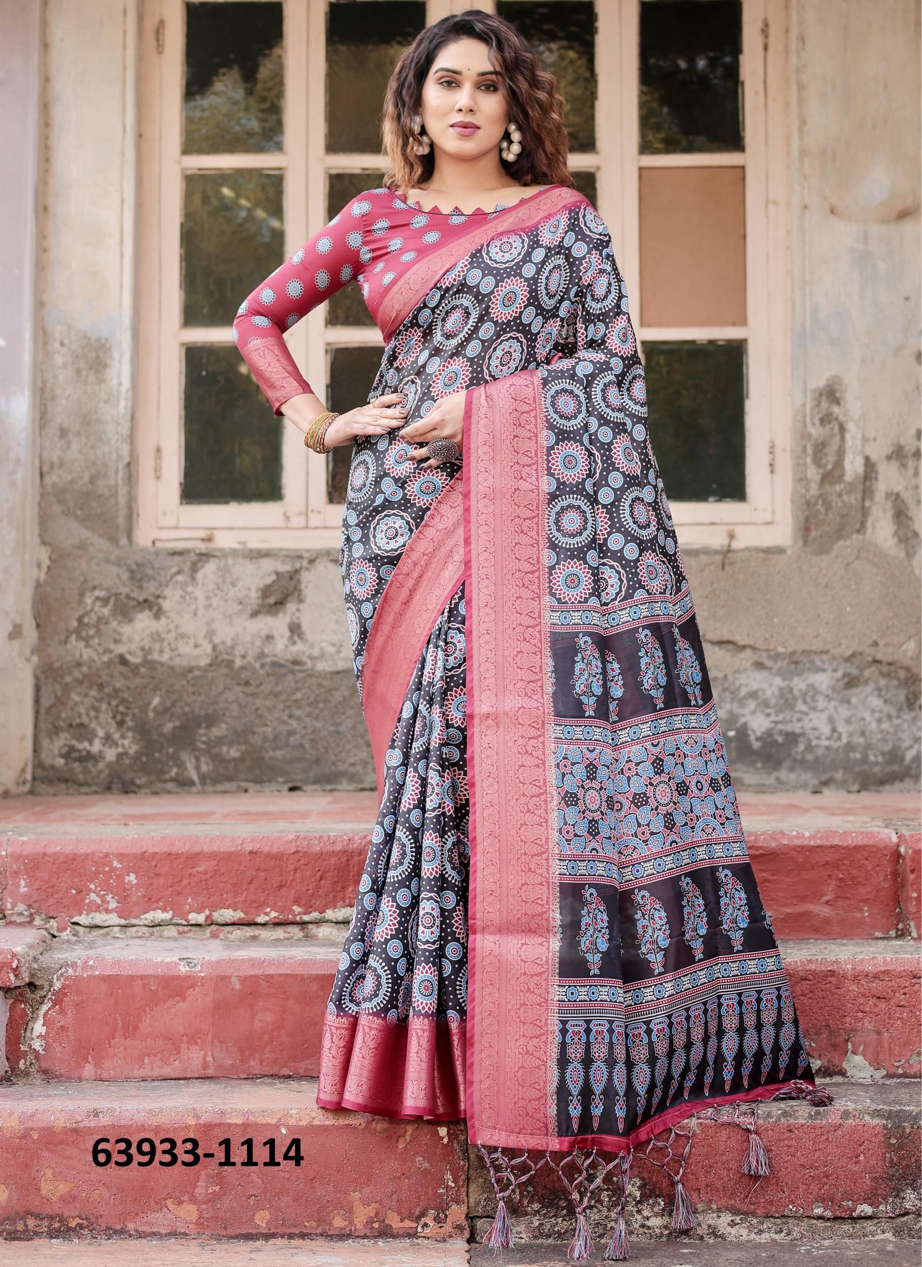 VARSHA 1111 - Catalog # 63933 (Set of 10 Sarees) by Semad Styles