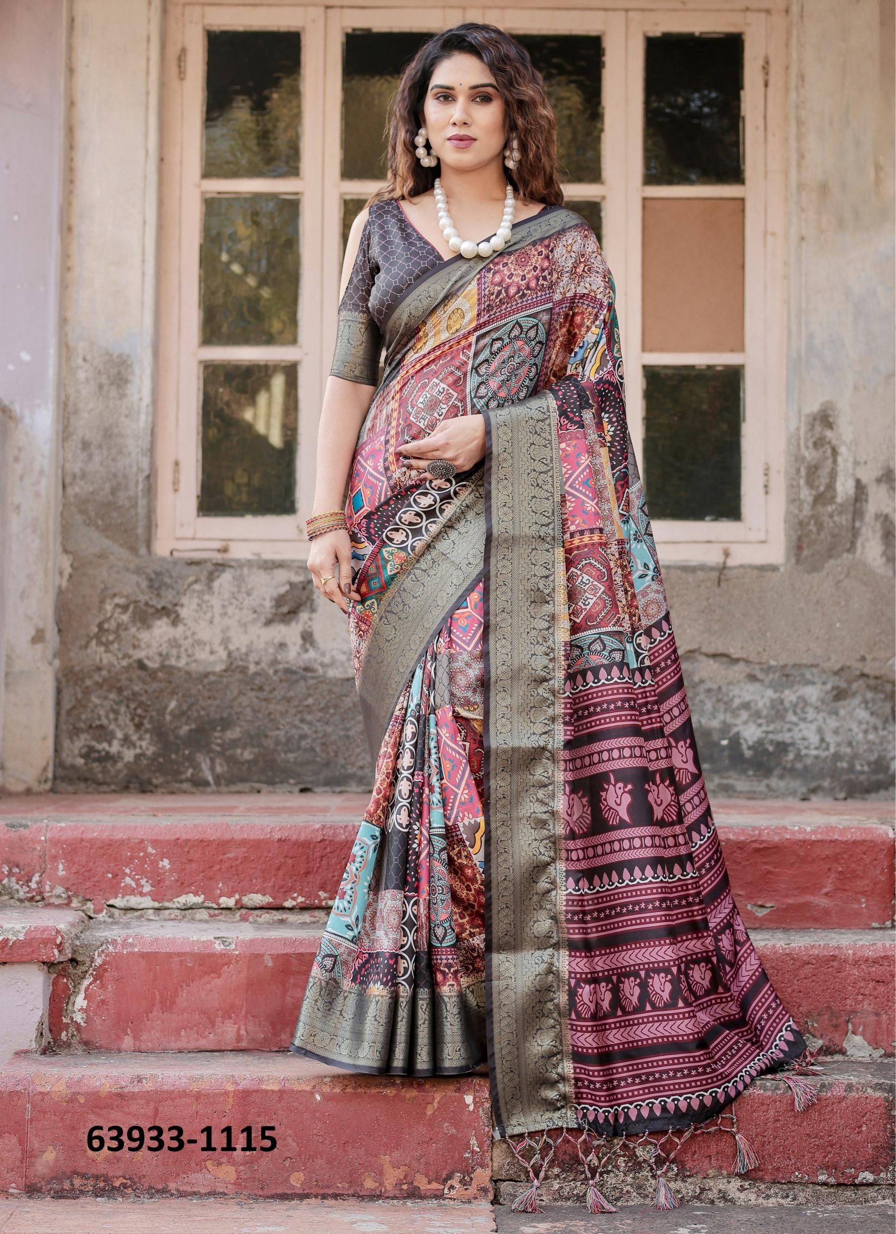 VARSHA 1111 - Catalog # 63933 (Set of 10 Sarees) by Semad Styles