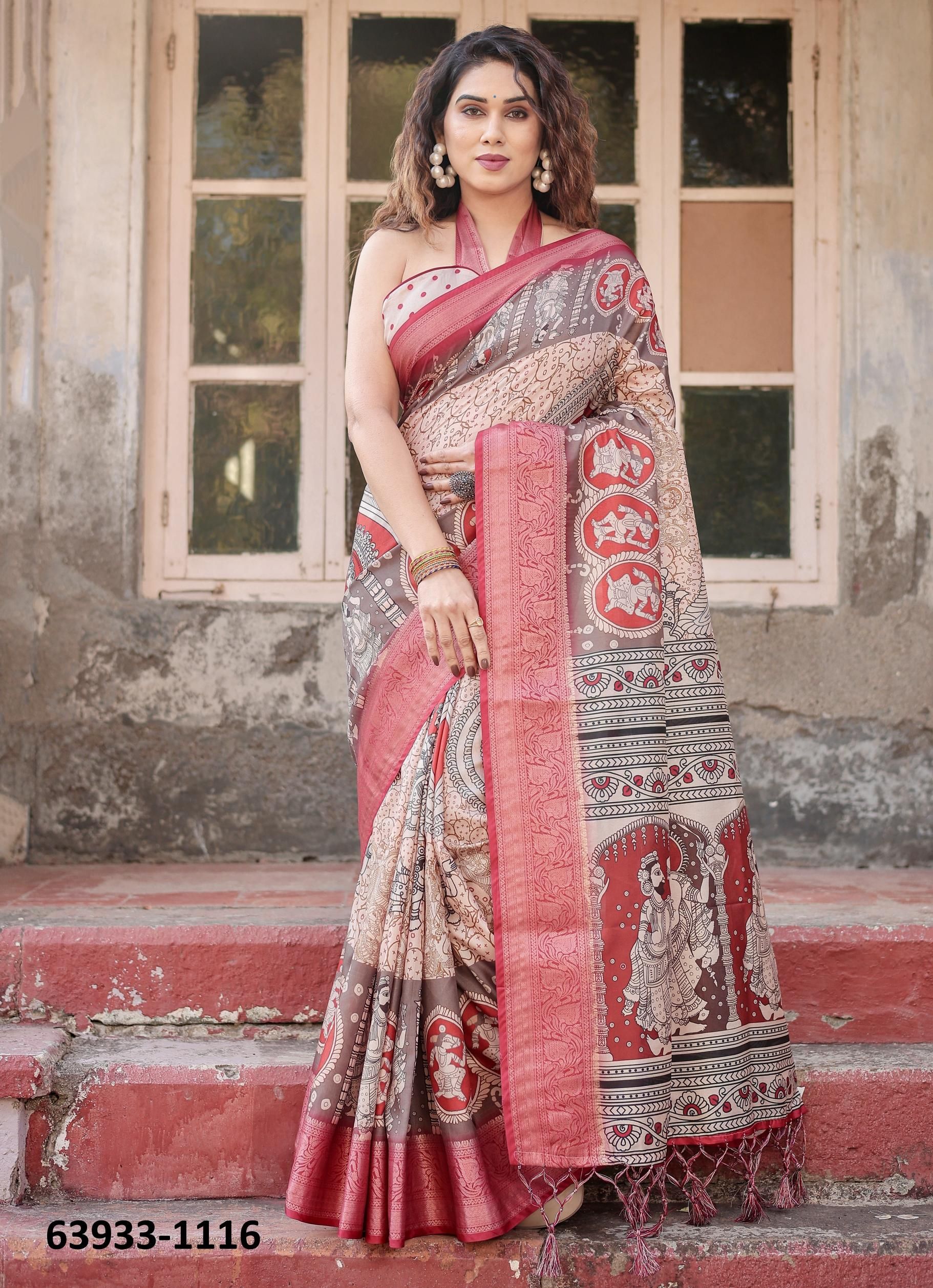VARSHA 1111 - Catalog # 63933 (Set of 10 Sarees) by Semad Styles
