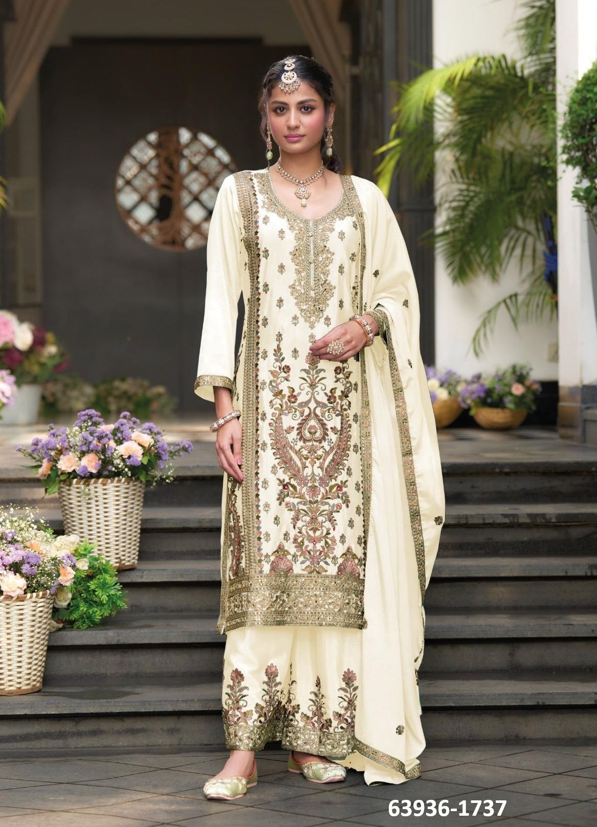 RUBY - BLACK & WHITE - Catalog # 63936 (Set of 2 Readymade Salwar Suits) by Eba Lifestyle RUBY - BLACK & WHITE - Catalog # 63936 (Set of 2 Readymade Salwar Suits) by Eba Lifestyle