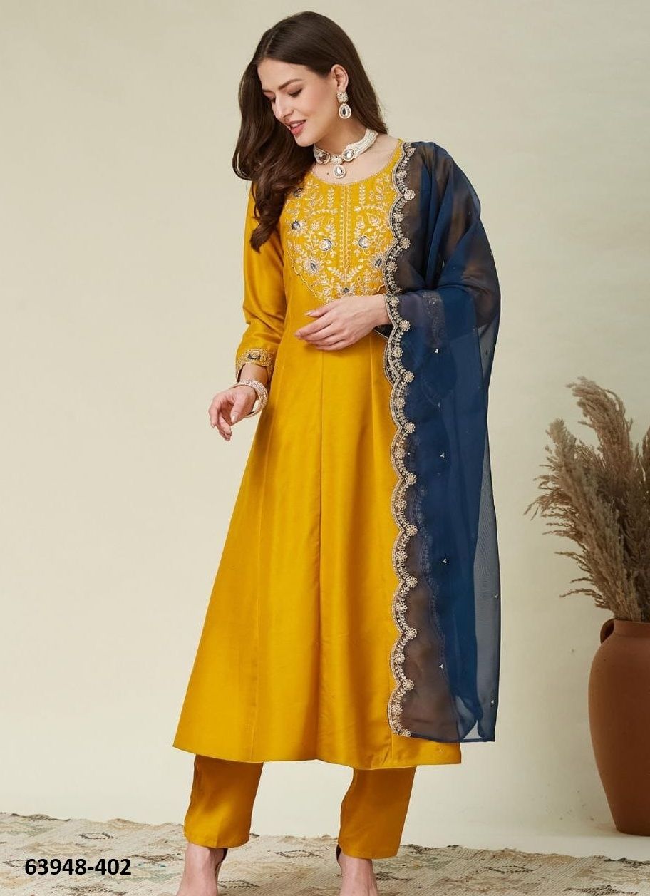 JENSI 2 - Catalog # 63948 (Set of 2 Readymade Salwar Suits) by Desi Muse