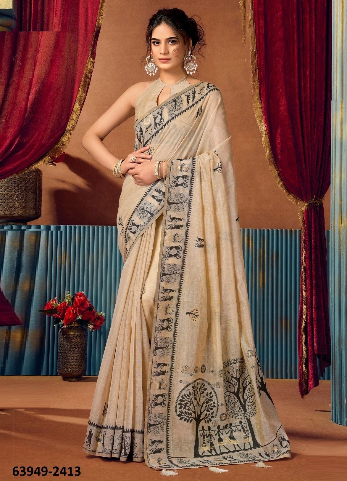 SOWMYA 2 - Catalog # 63949 (Set of 6 Sarees) by Gobuni SOWMYA 2 - Catalog # 63949 (Set of 6 Sarees) by Gobuni