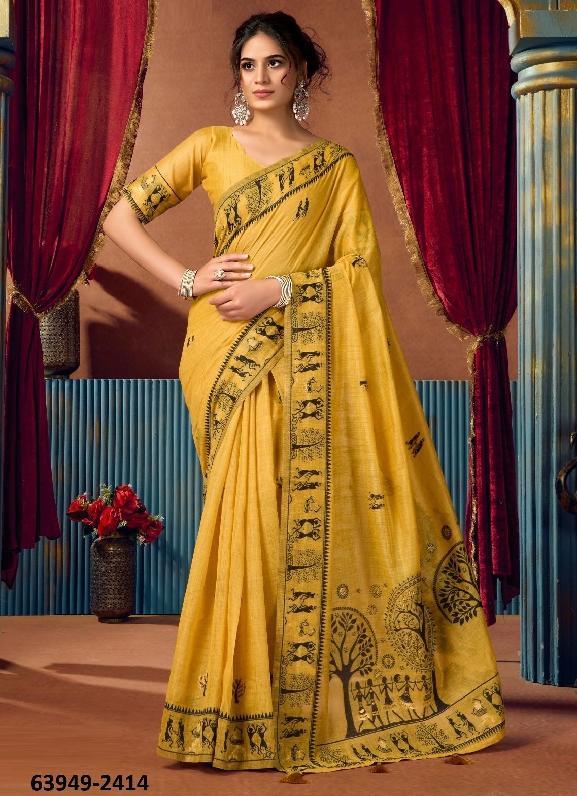 SOWMYA 2 - Catalog # 63949 (Set of 6 Sarees) by Gobuni SOWMYA 2 - Catalog # 63949 (Set of 6 Sarees) by Gobuni