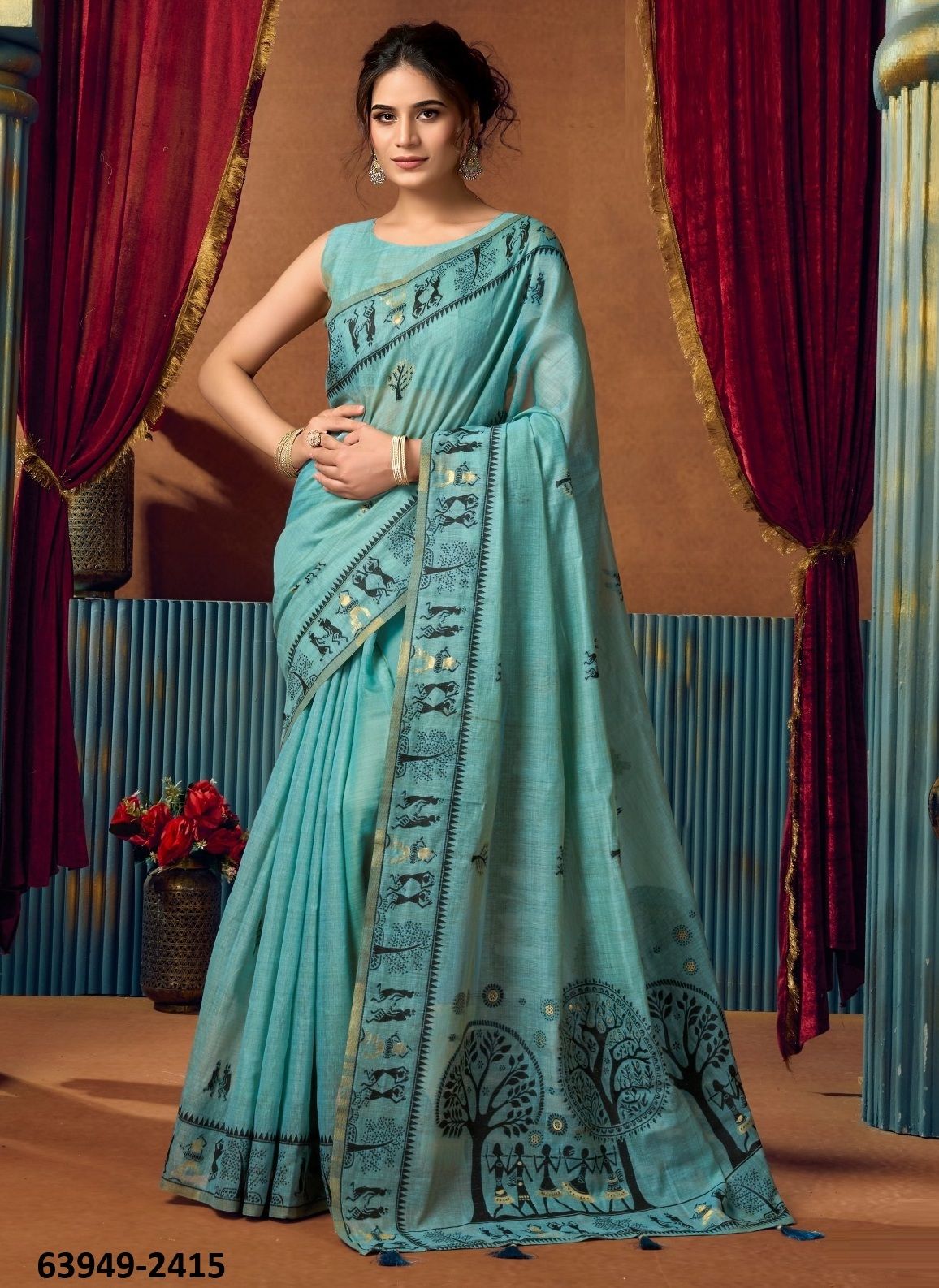 SOWMYA 2 - Catalog # 63949 (Set of 6 Sarees) by Gobuni SOWMYA 2 - Catalog # 63949 (Set of 6 Sarees) by Gobuni