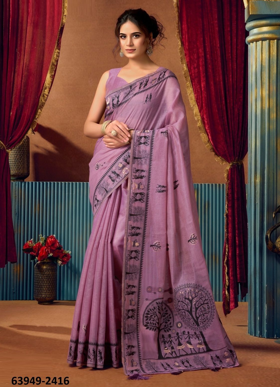 SOWMYA 2 - Catalog # 63949 (Set of 6 Sarees) by Gobuni SOWMYA 2 - Catalog # 63949 (Set of 6 Sarees) by Gobuni