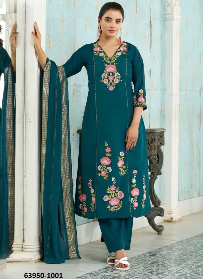 ORION - Catalog # 63950 (Set of 4 Readymade Salwar Suits) by Karissa ORION - Catalog # 63950 (Set of 4 Readymade Salwar Suits) by Karissa