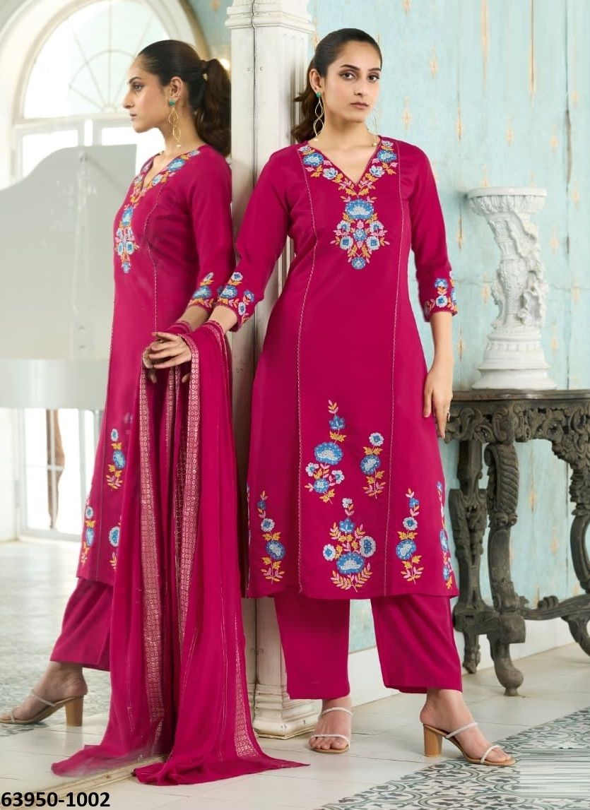 ORION - Catalog # 63950 (Set of 4 Readymade Salwar Suits) by Karissa ORION - Catalog # 63950 (Set of 4 Readymade Salwar Suits) by Karissa