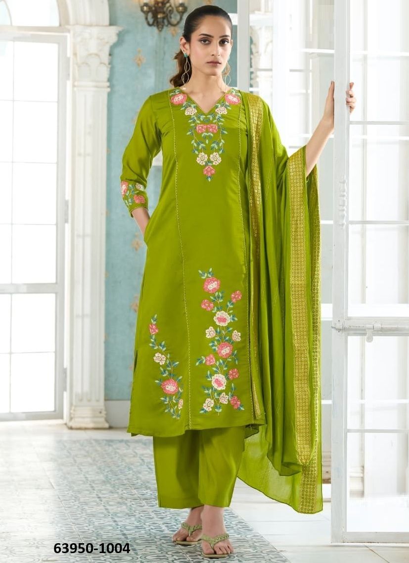 ORION - Catalog # 63950 (Set of 4 Readymade Salwar Suits) by Karissa ORION - Catalog # 63950 (Set of 4 Readymade Salwar Suits) by Karissa