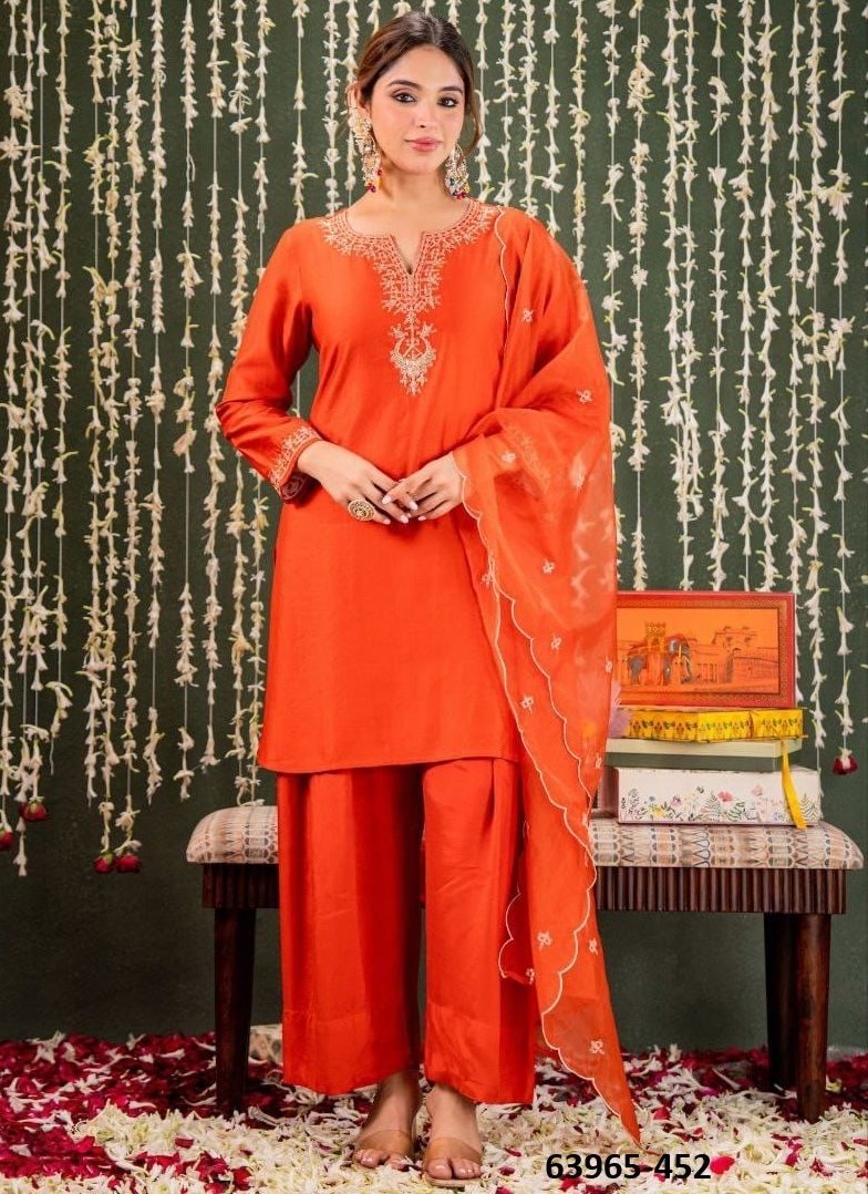 DEVANSHI - Catalog # 63965 (Set of 2 Readymade Salwar Suits) by Desi Muse