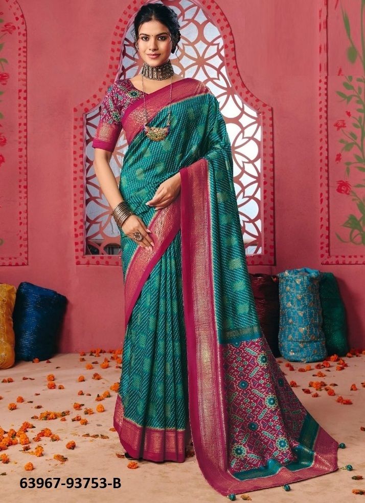 POLACHI SILK 3 - Catalog # 63967 (Set of 6 Sarees) by Vipul Fashions