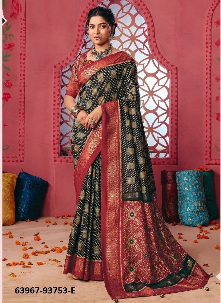 POLACHI SILK 3 - Catalog # 63967 (Set of 6 Sarees) by Vipul Fashions