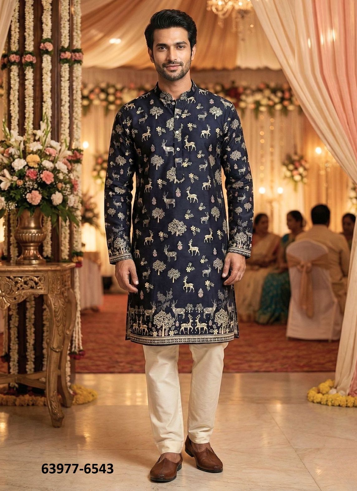 4 SHADES - Catalog # 63977 (Set of 4 Men's Ethnic Wear) by Tentmen Clothing