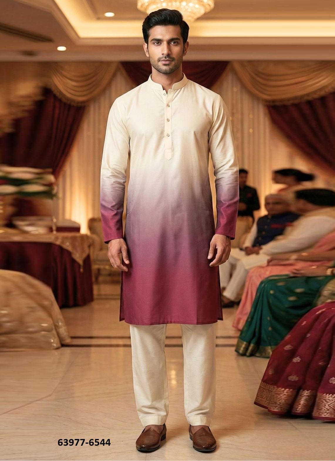 4 SHADES - Catalog # 63977 (Set of 4 Men's Ethnic Wear) by Tentmen Clothing