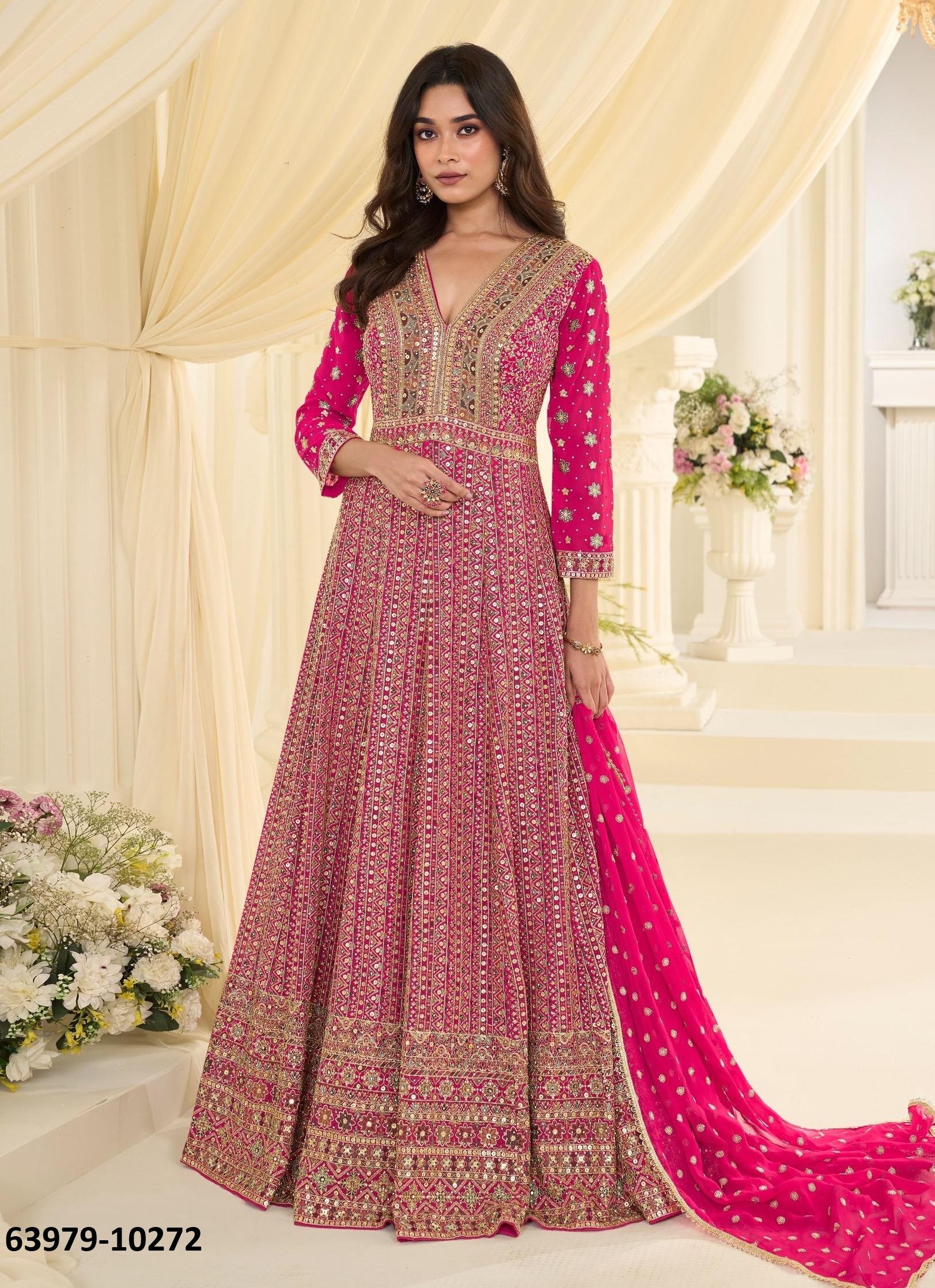MAHARANI - Catalog # 63979 (Set of 3 Readymade Gowns) by Sayuri Designer MAHARANI - Catalog # 63979 (Set of 3 Readymade Gowns) by Sayuri Designer