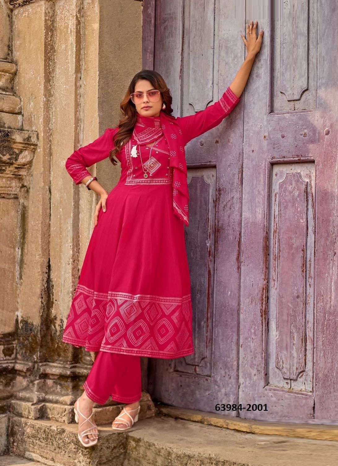 RANGVELI - Catalog # 63984 (Set of 4 Readymade Salwar Suits) by Wooglee Fashions RANGVELI - Catalog # 63984 (Set of 4 Readymade Salwar Suits) by Wooglee Fashions