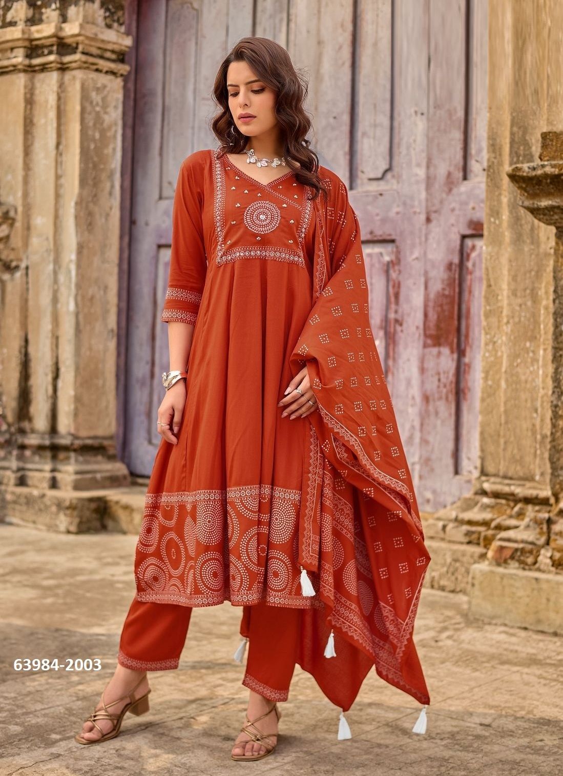 RANGVELI - Catalog # 63984 (Set of 4 Readymade Salwar Suits) by Wooglee Fashions RANGVELI - Catalog # 63984 (Set of 4 Readymade Salwar Suits) by Wooglee Fashions
