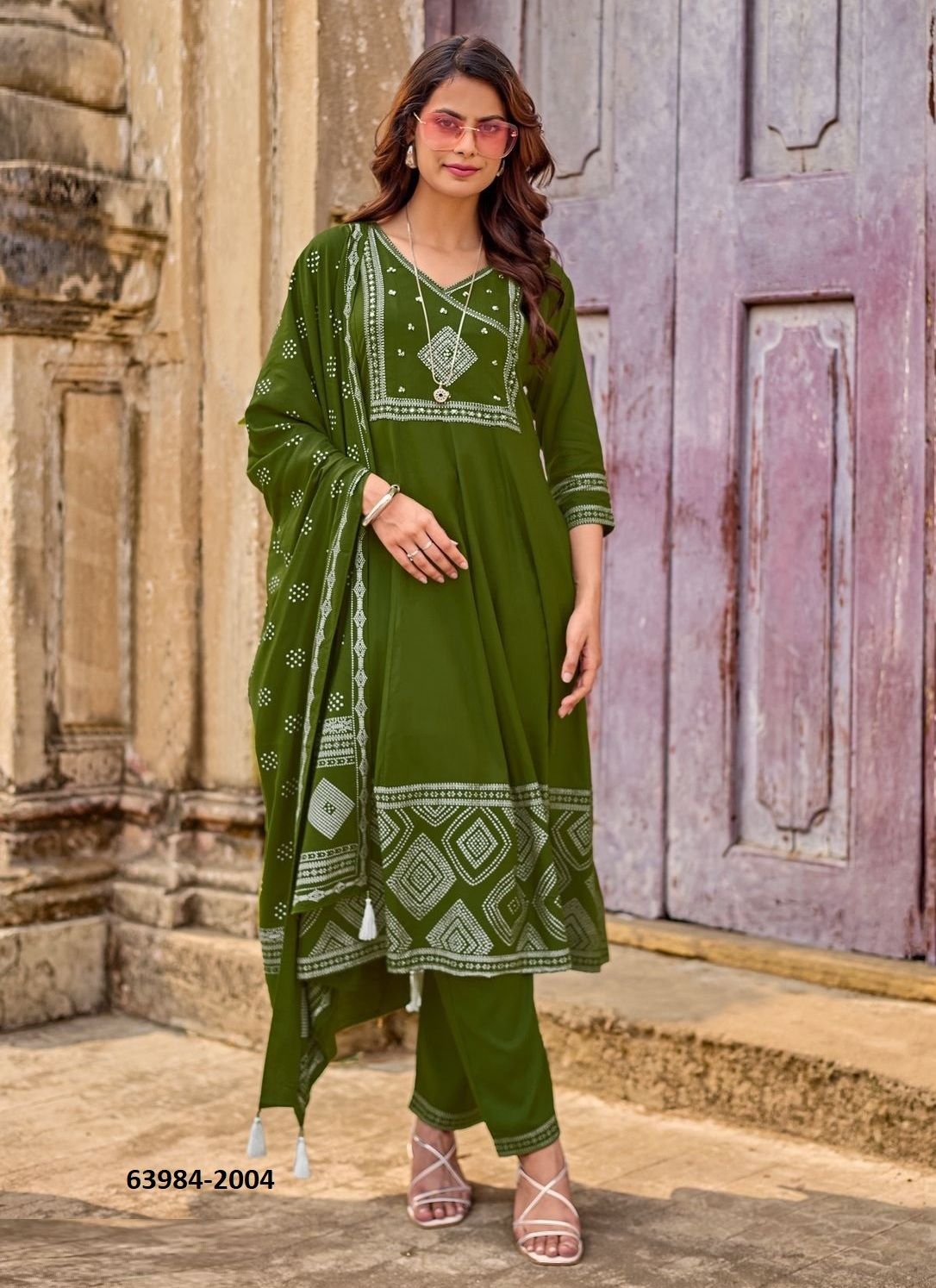 RANGVELI - Catalog # 63984 (Set of 4 Readymade Salwar Suits) by Wooglee Fashions RANGVELI - Catalog # 63984 (Set of 4 Readymade Salwar Suits) by Wooglee Fashions
